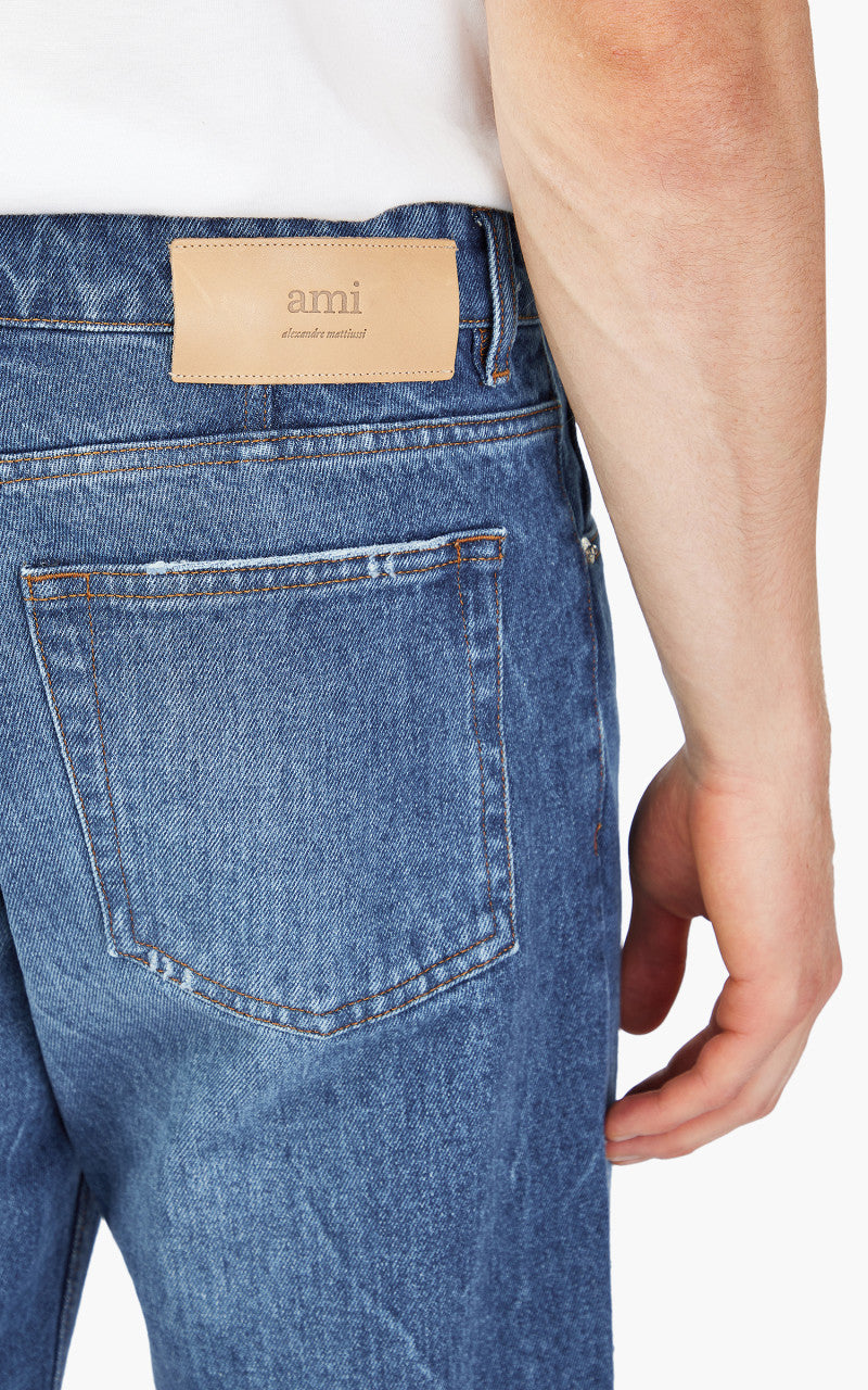 AMI Paris Classic Fit Jeans Used Blue