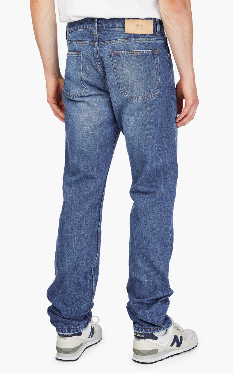 AMI Paris Classic Fit Jeans Used Blue