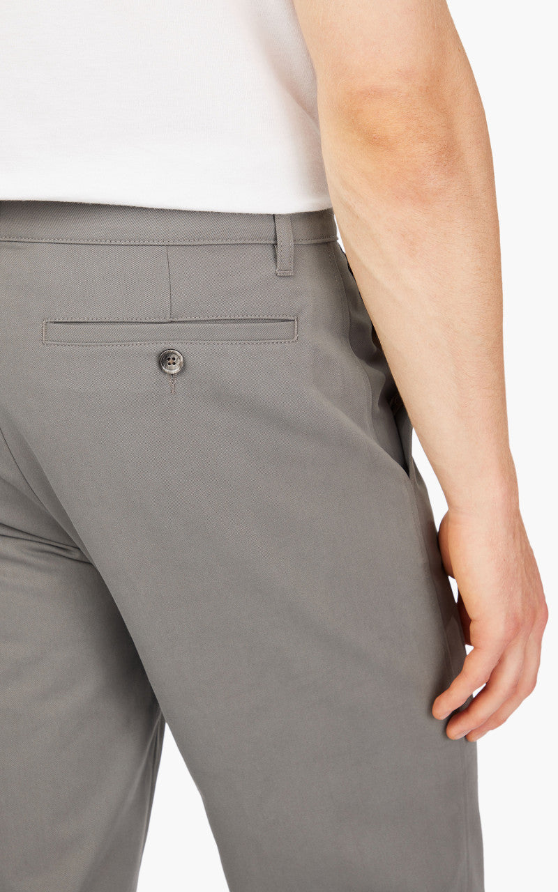 AMI Paris Straight Fit Chino Trouser Mineral Grey
