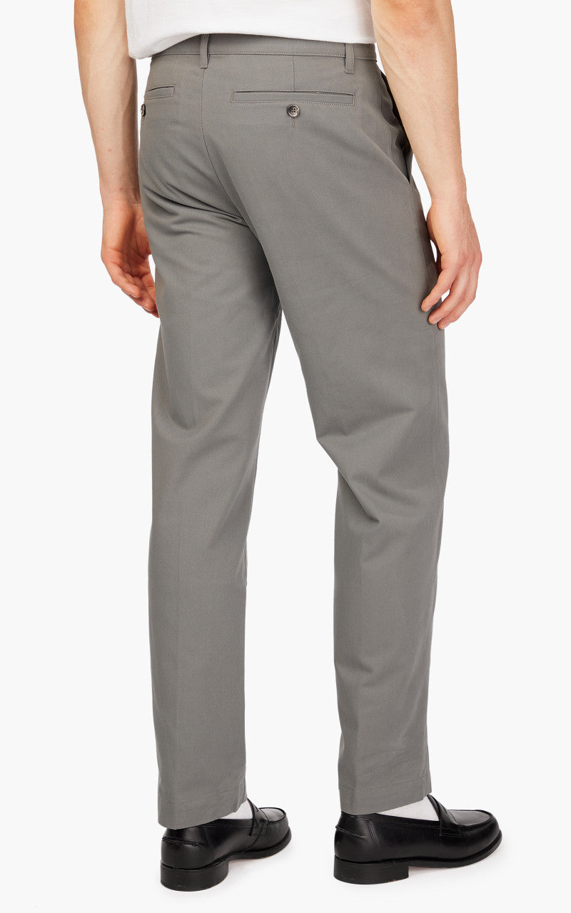 AMI Paris Straight Fit Chino Trouser Mineral Grey