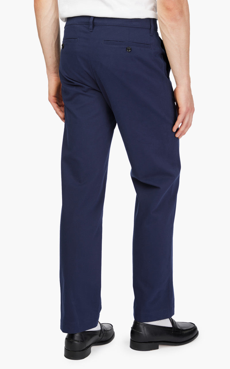 AMI Paris Straight Fit Chino Trouser Night Blue