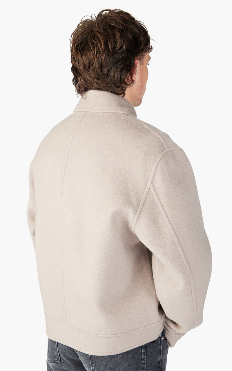 AMI Paris Boxy Fit Double Face Coat Clay