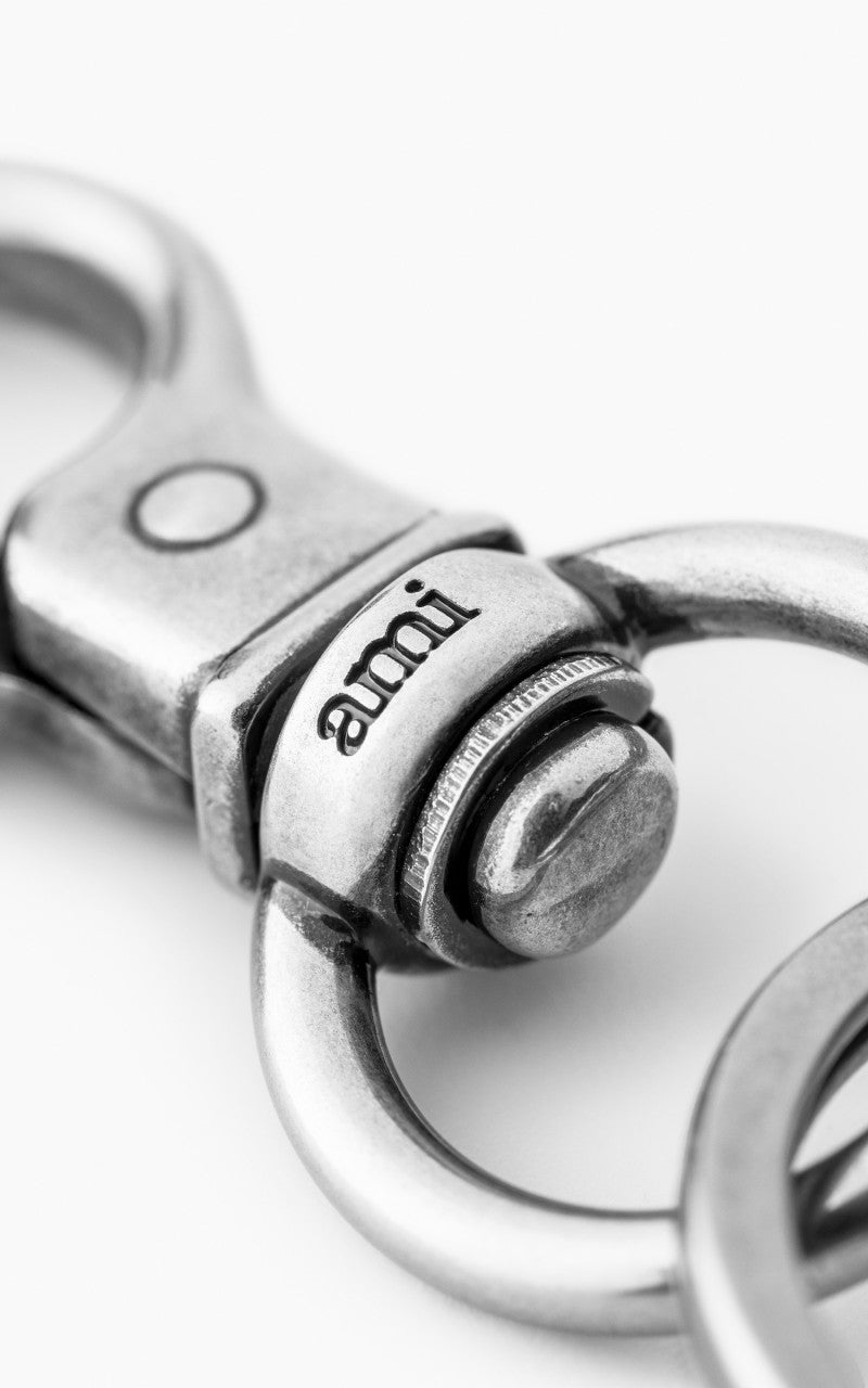 AMI Paris ADC Chain Keyring Silver