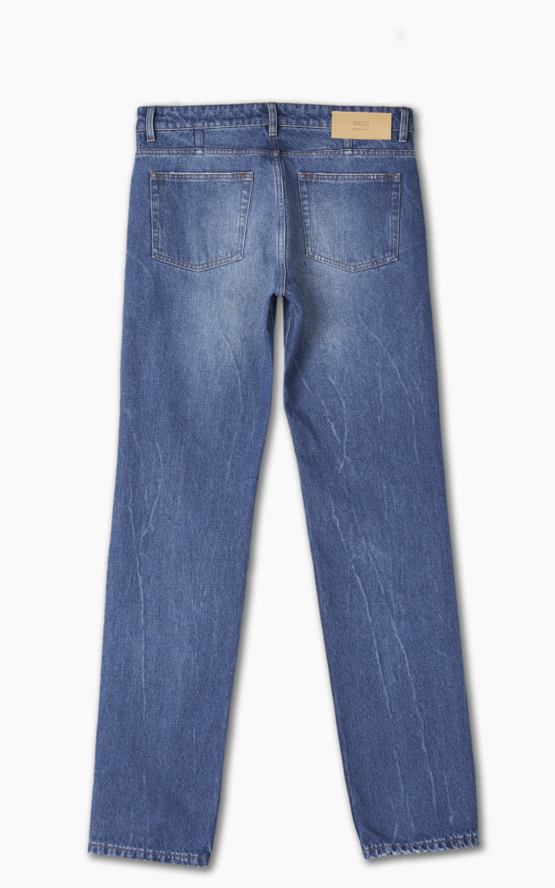AMI Paris Classic Fit Jeans Used Blue