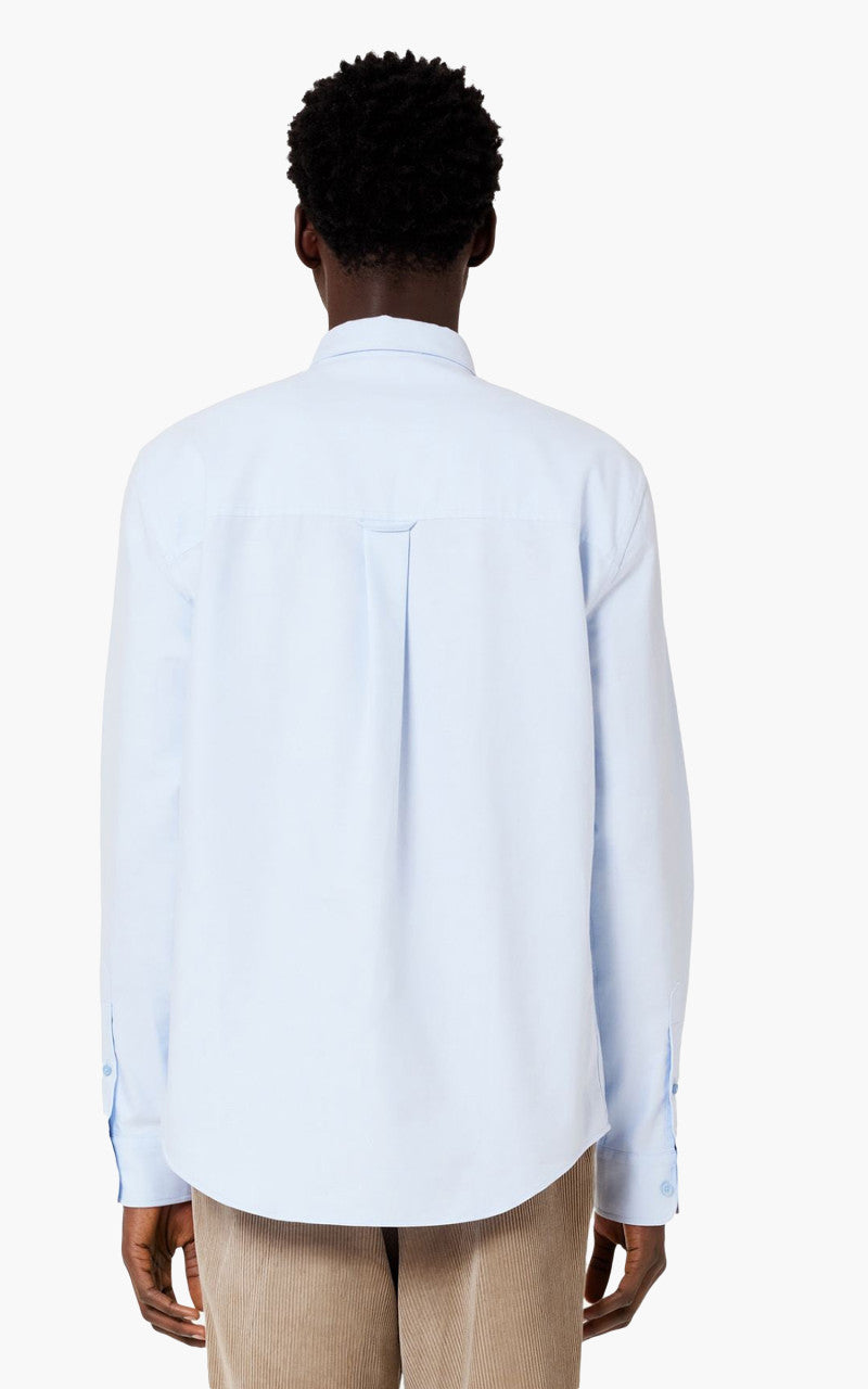 AMI Paris Button-Down Shirt ADC Sky Blue