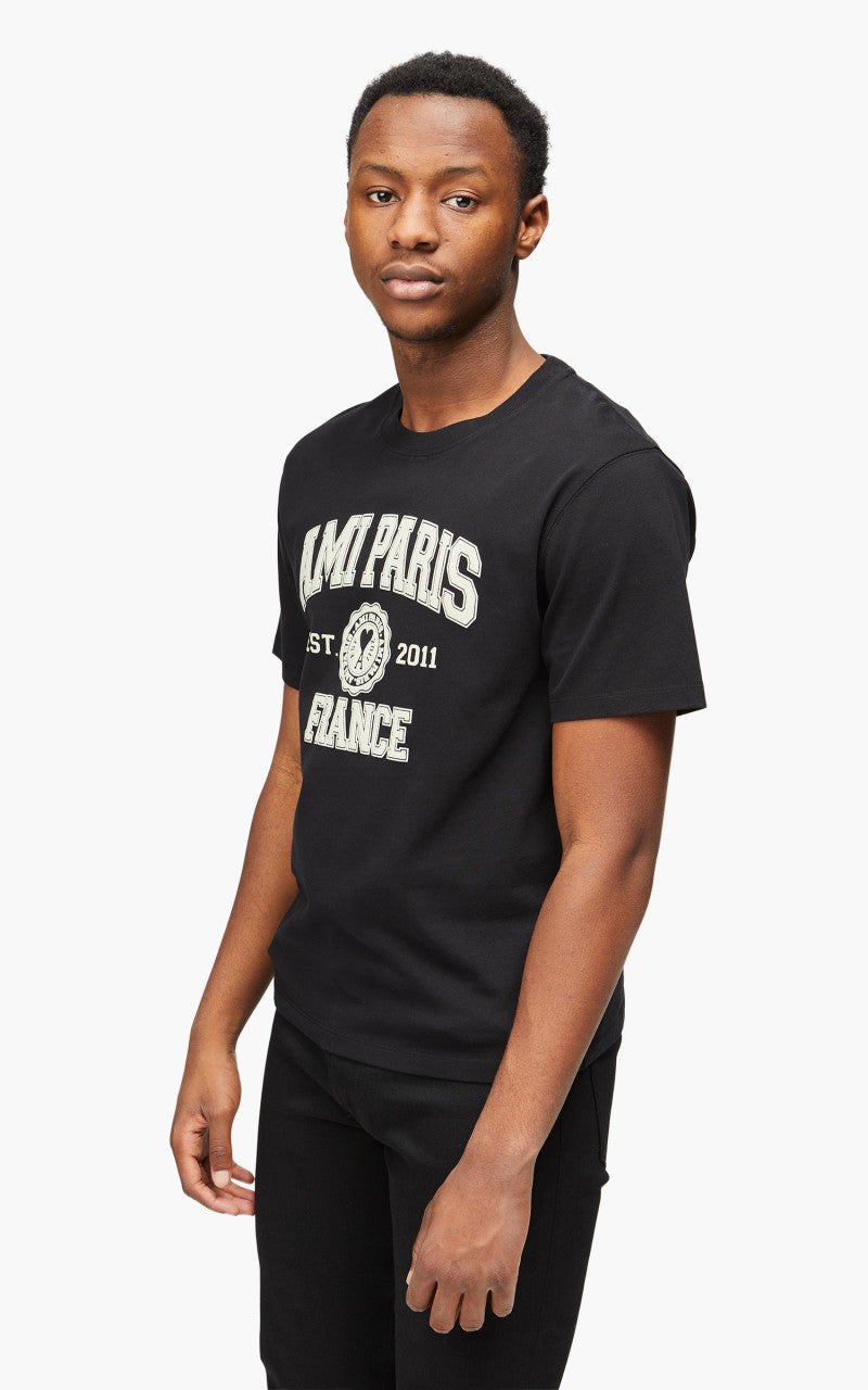 AMI Paris Ami Paris FR T-Shirt Black