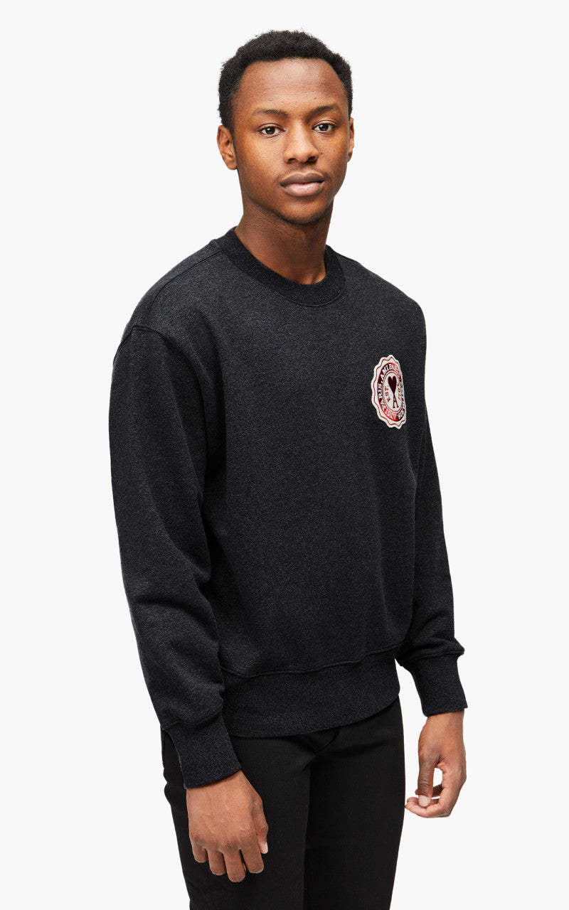 AMI Paris Ami Paris FR Patch Sweatshirt Anthracite