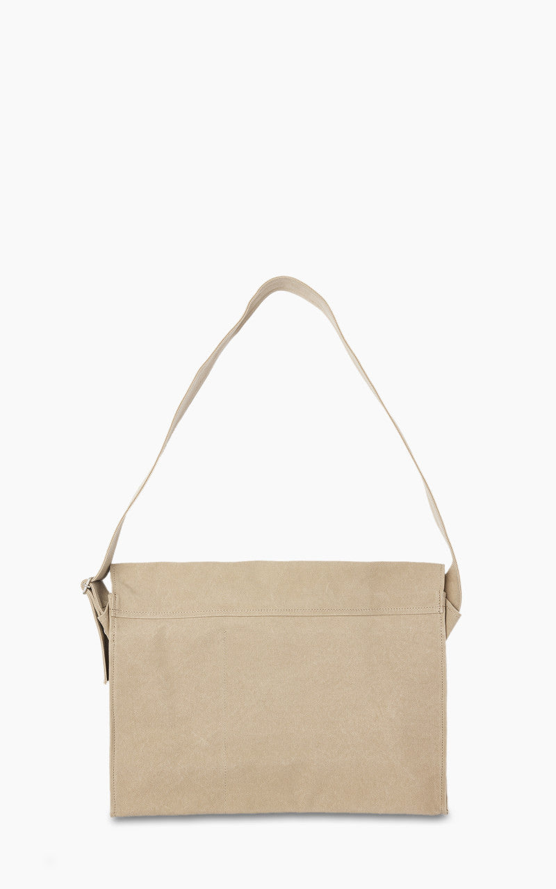 Amiacalva Washed Canvas Shoulder Bag L Beige
