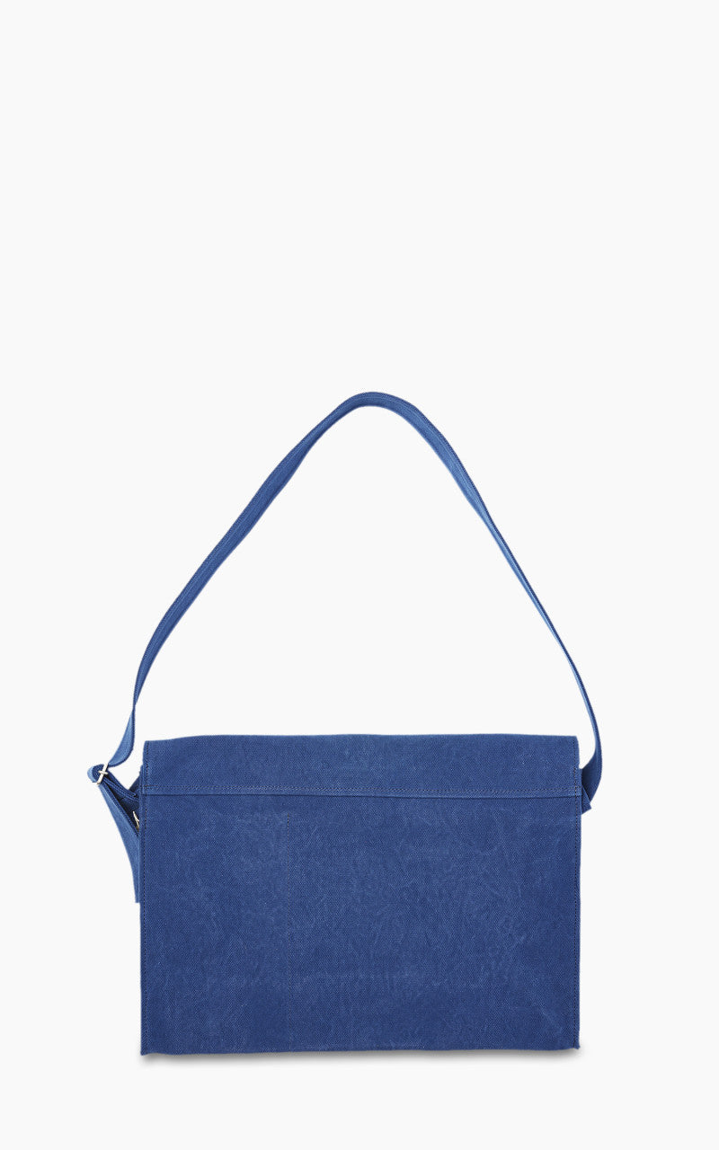 Amiacalva Washed Canvas Shoulder Bag L Blue