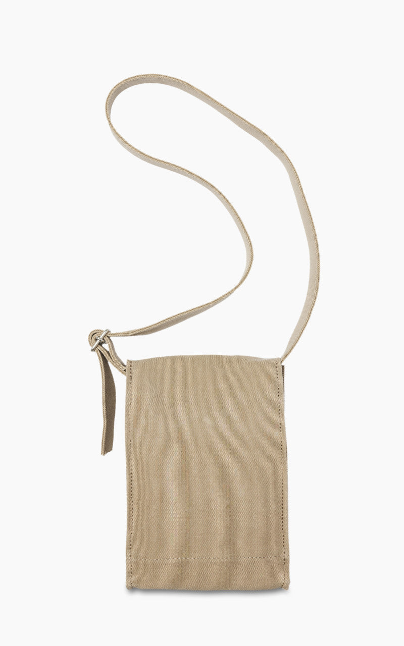 Amiacalva Washed Canvas Shoulder Bag S Beige