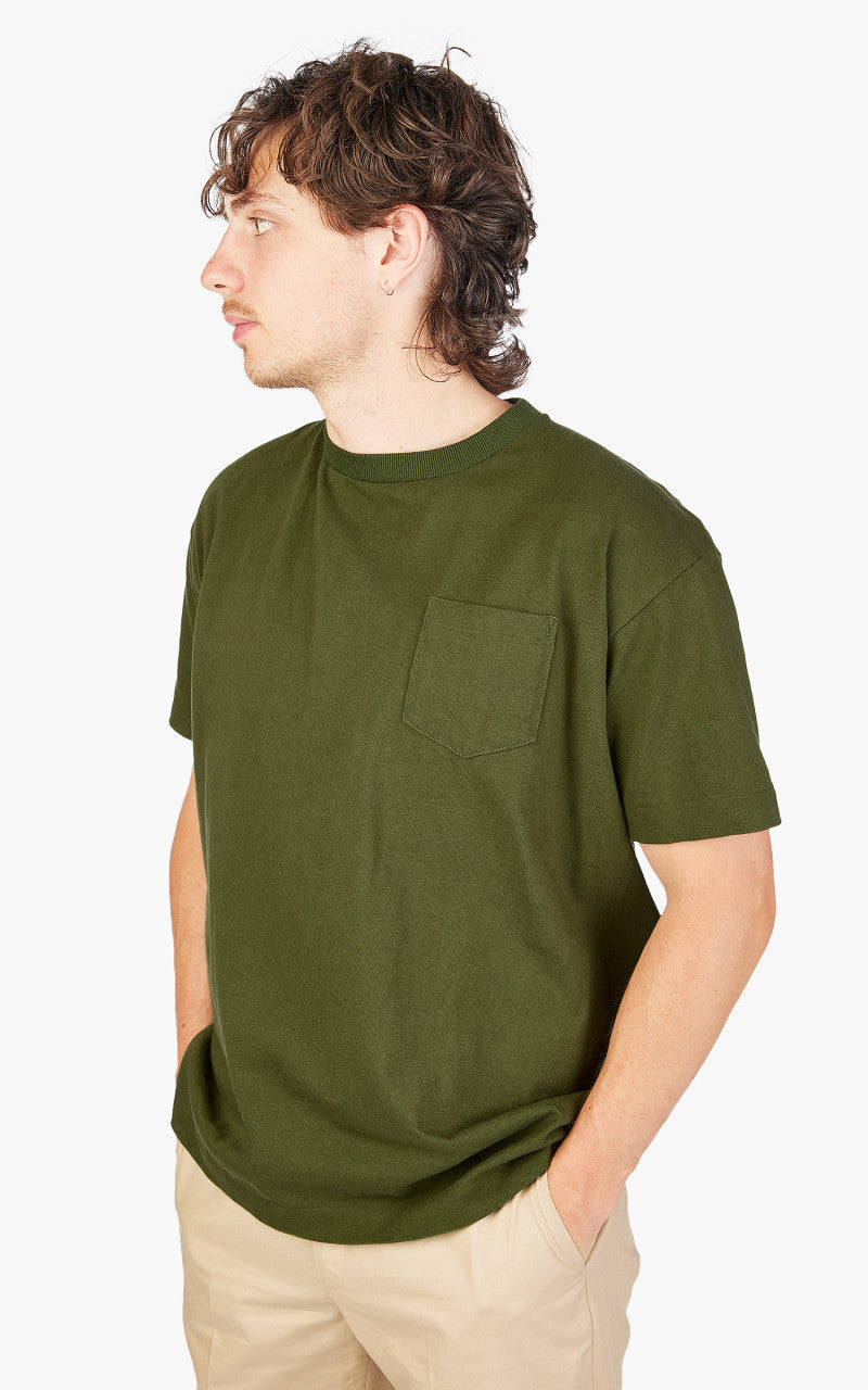 Anatomica Pocket Tee Pine Green