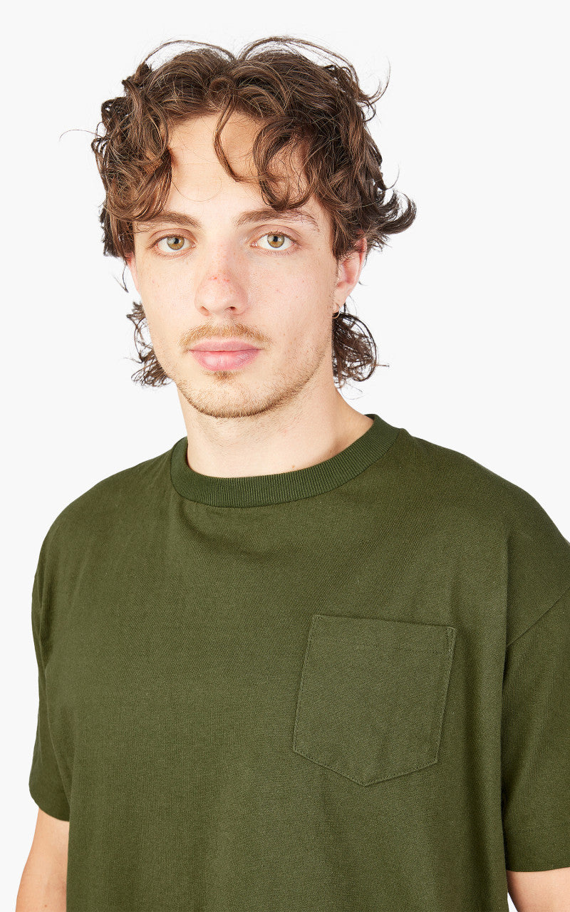 Anatomica Pocket Tee Pine Green