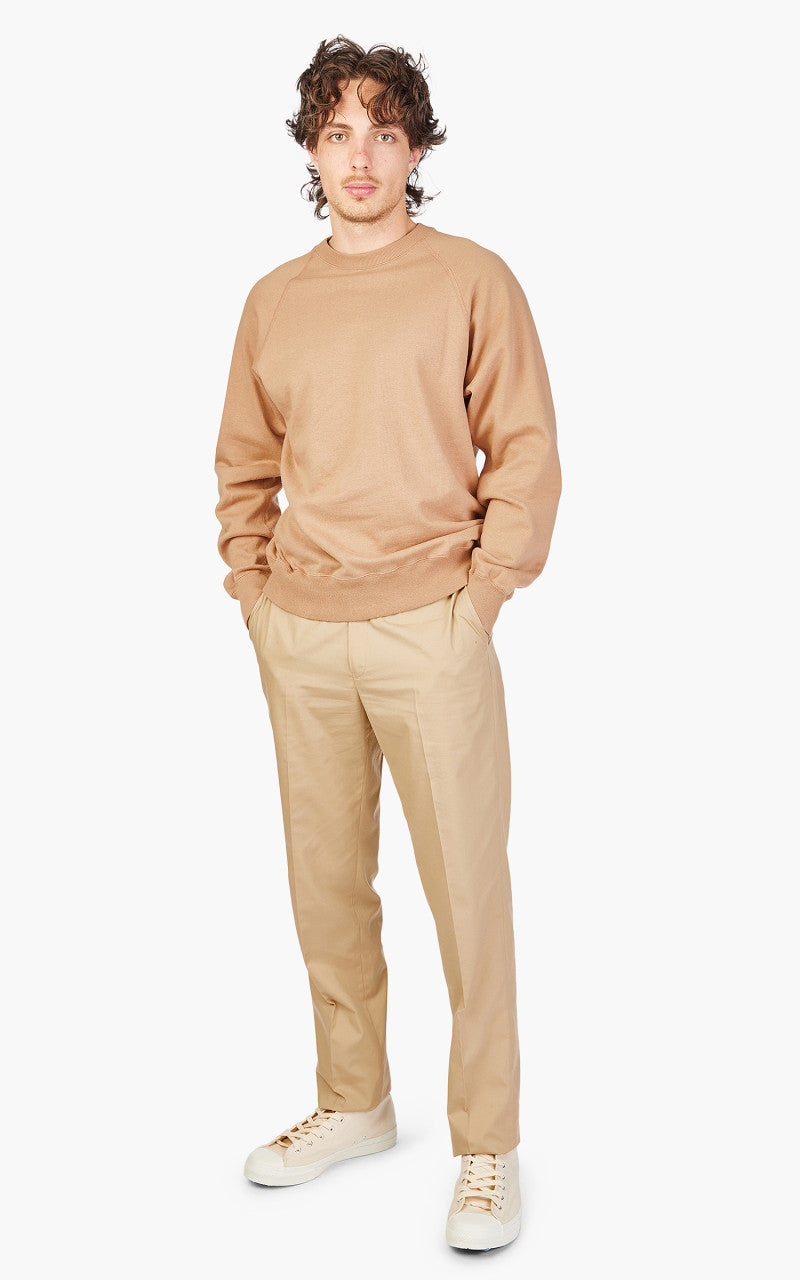 Anatomica Sweat Raglan Crew Neck Sand