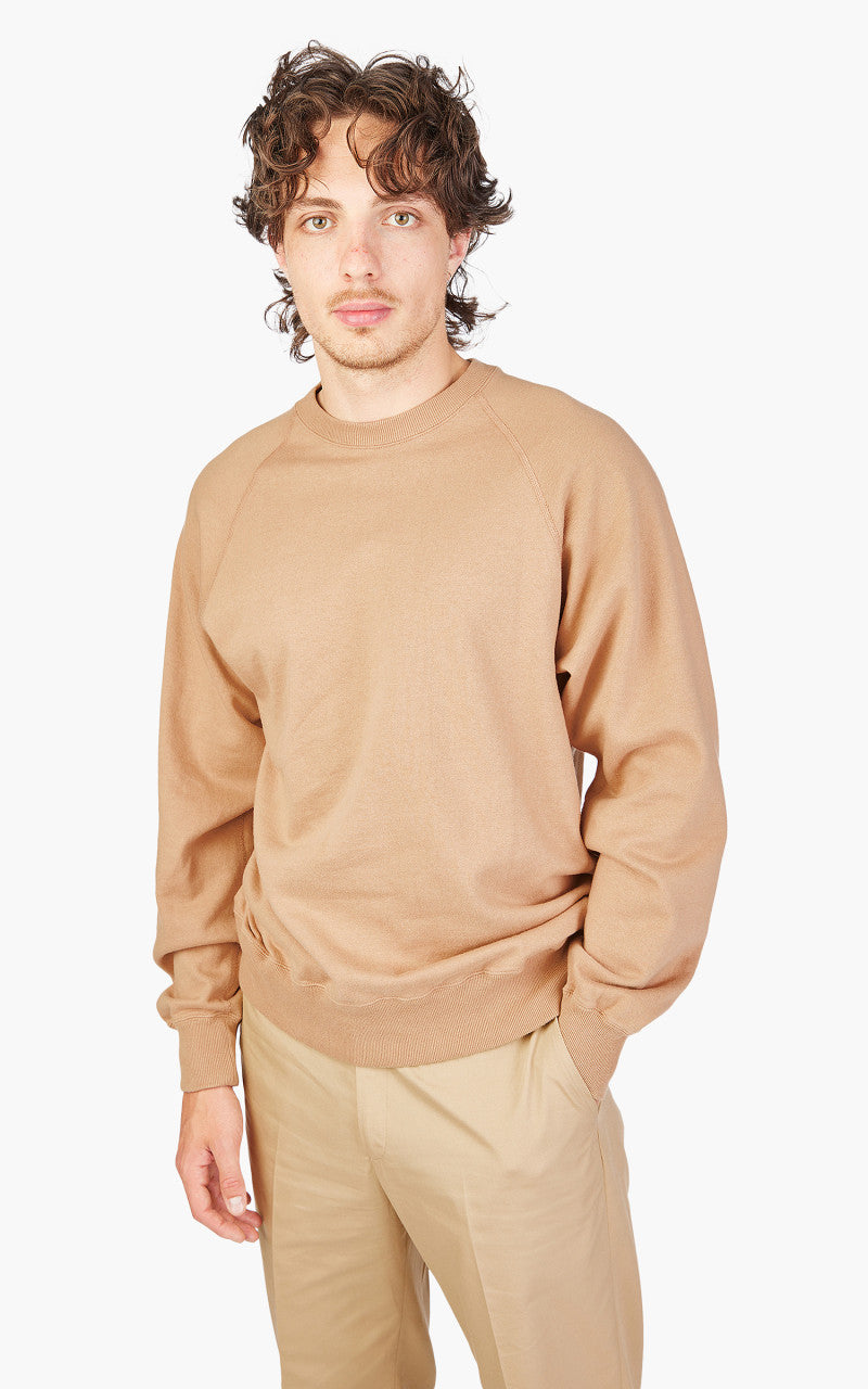 Anatomica Sweat Raglan Crew Neck Sand