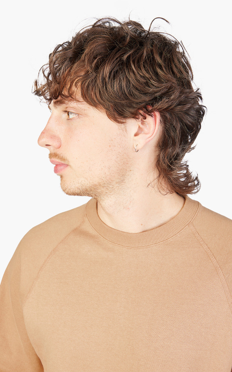 Anatomica Sweat Raglan Crew Neck Sand