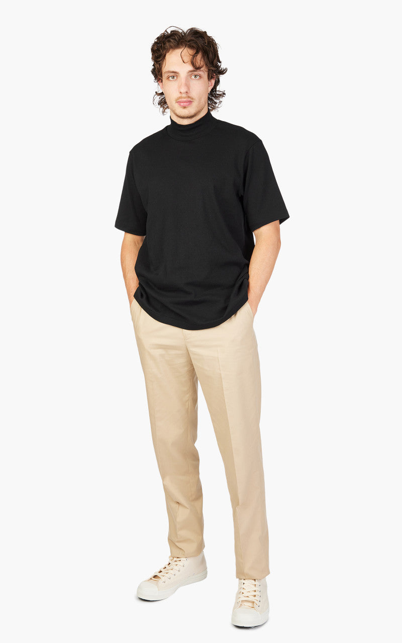 Anatomica Mock Neck Tee S/S Black