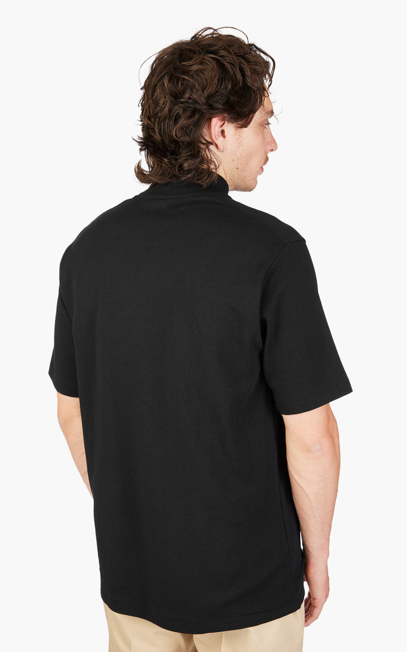 Anatomica Mock Neck Tee S/S Black
