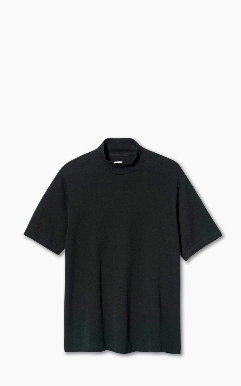 Anatomica Mock Neck Tee S/S Black