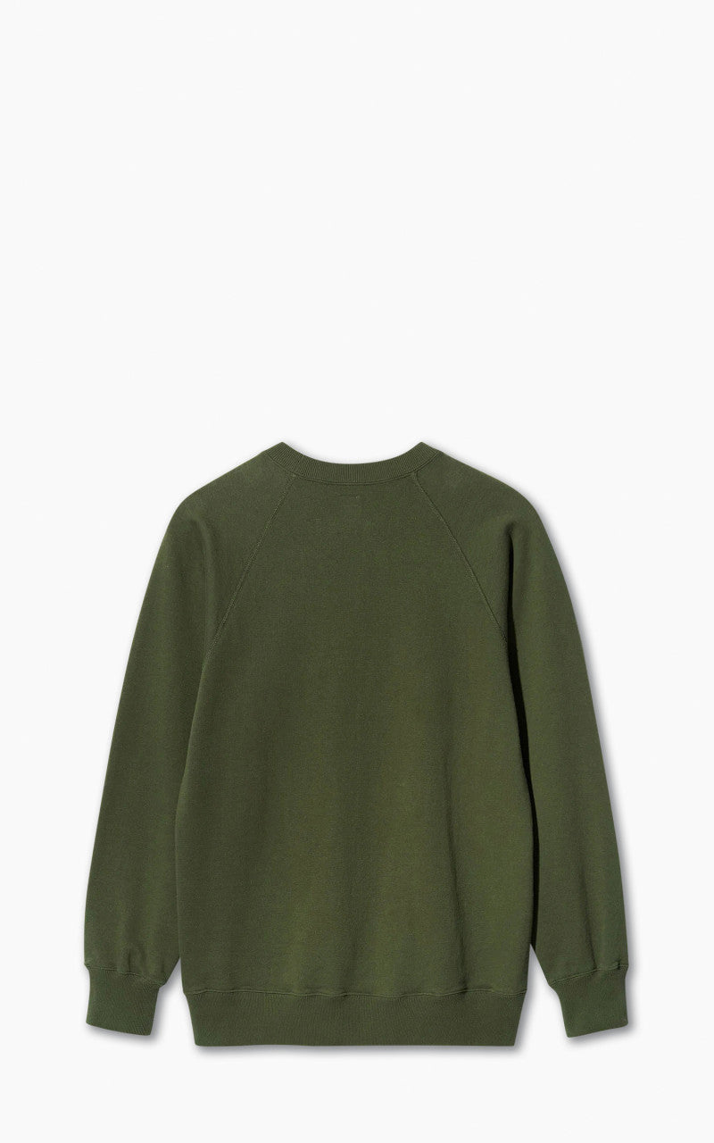 Anatomica Sweat Raglan Crew Neck Pine Green