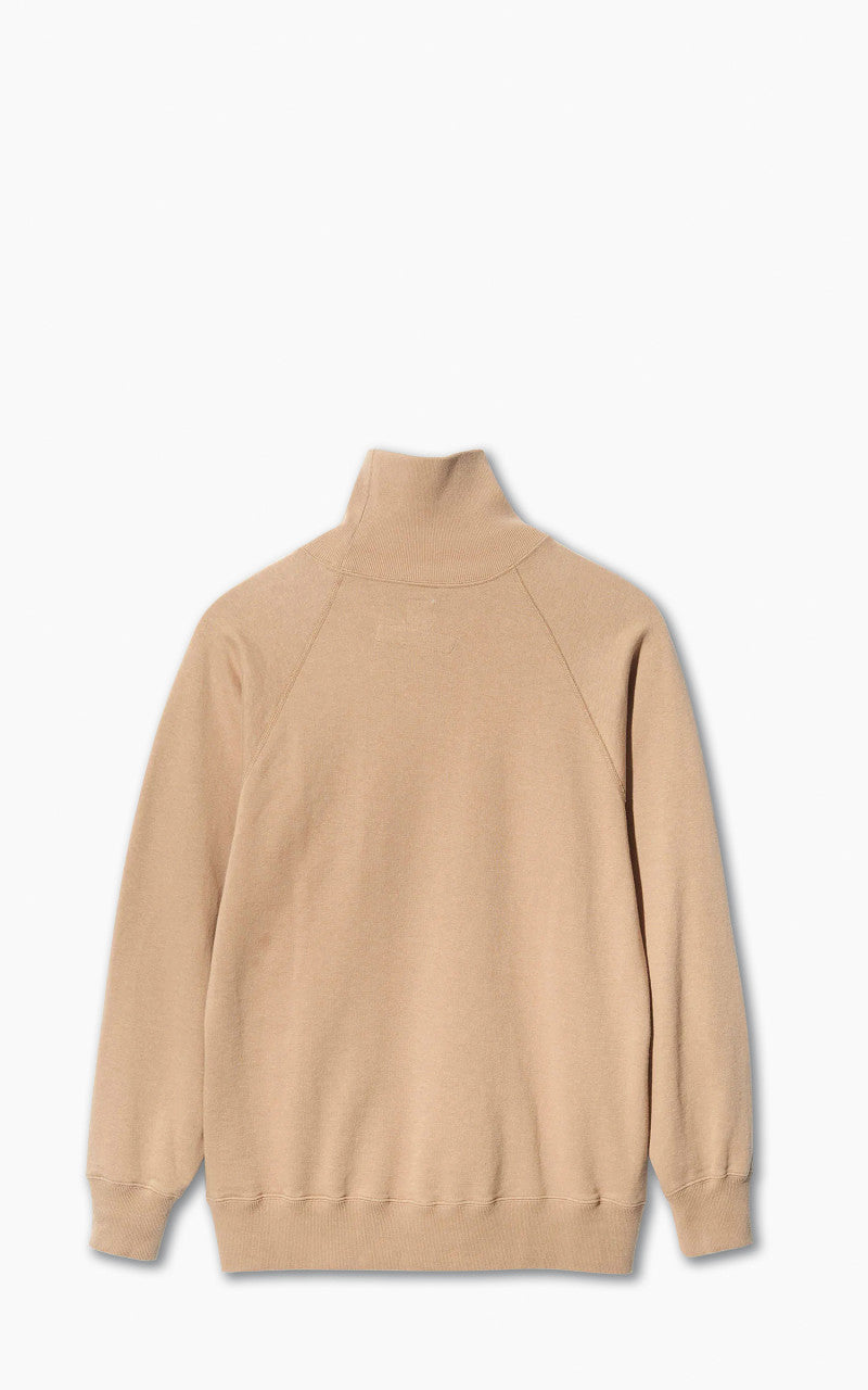 Anatomica Sweat Raglan Turtle Neck Sand