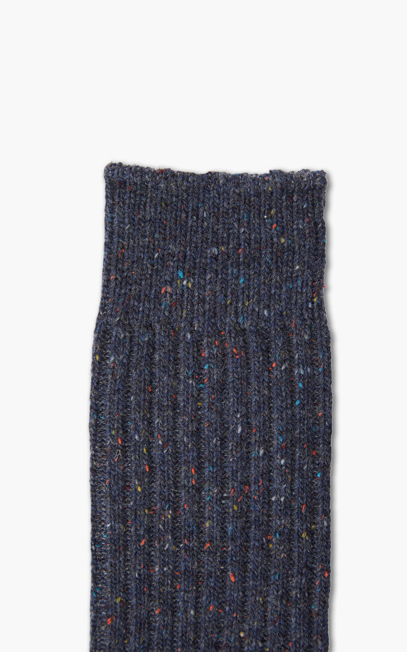Anonymous Ism Socks Tweed Nep Crew Navy