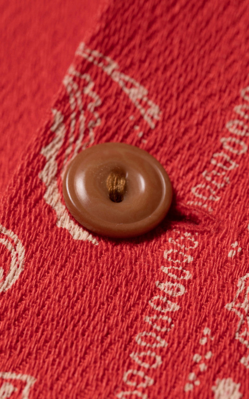 Nudie Jeans Aron Bandana Shirt Red