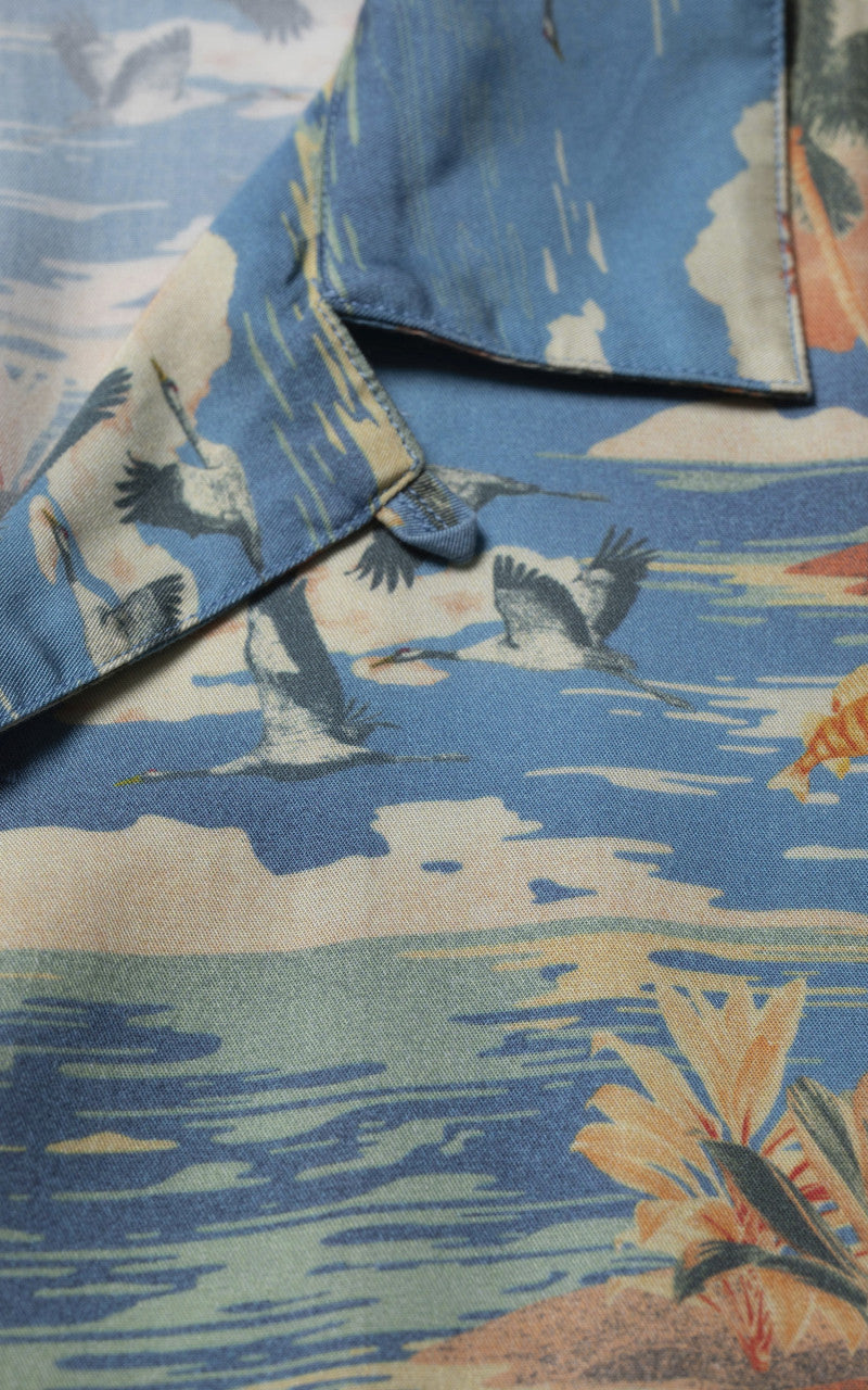 Nudie Jeans Arvid Hawaii Azure