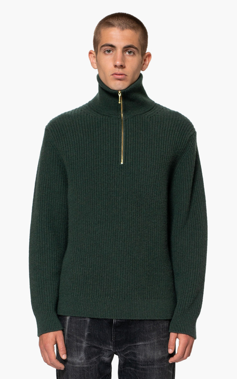 Nudie Jeans August Zip Racing Green