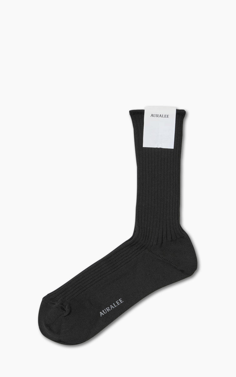 Auralee Giza High Gauge Sox Black