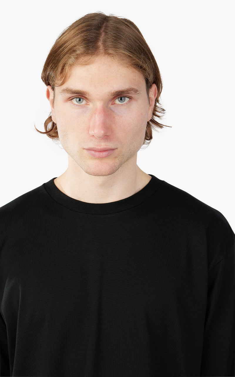 Auralee Luster Painting L/S Tee Black