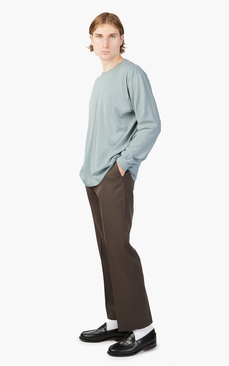 Auralee Luster Painting L/S Tee Light Blue