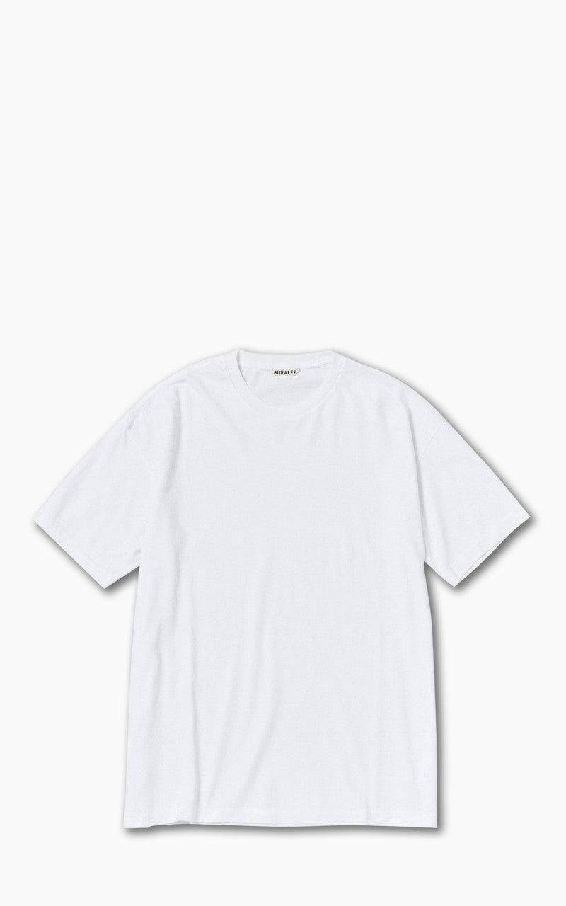 Auralee Seamless Crew Neck Tee White