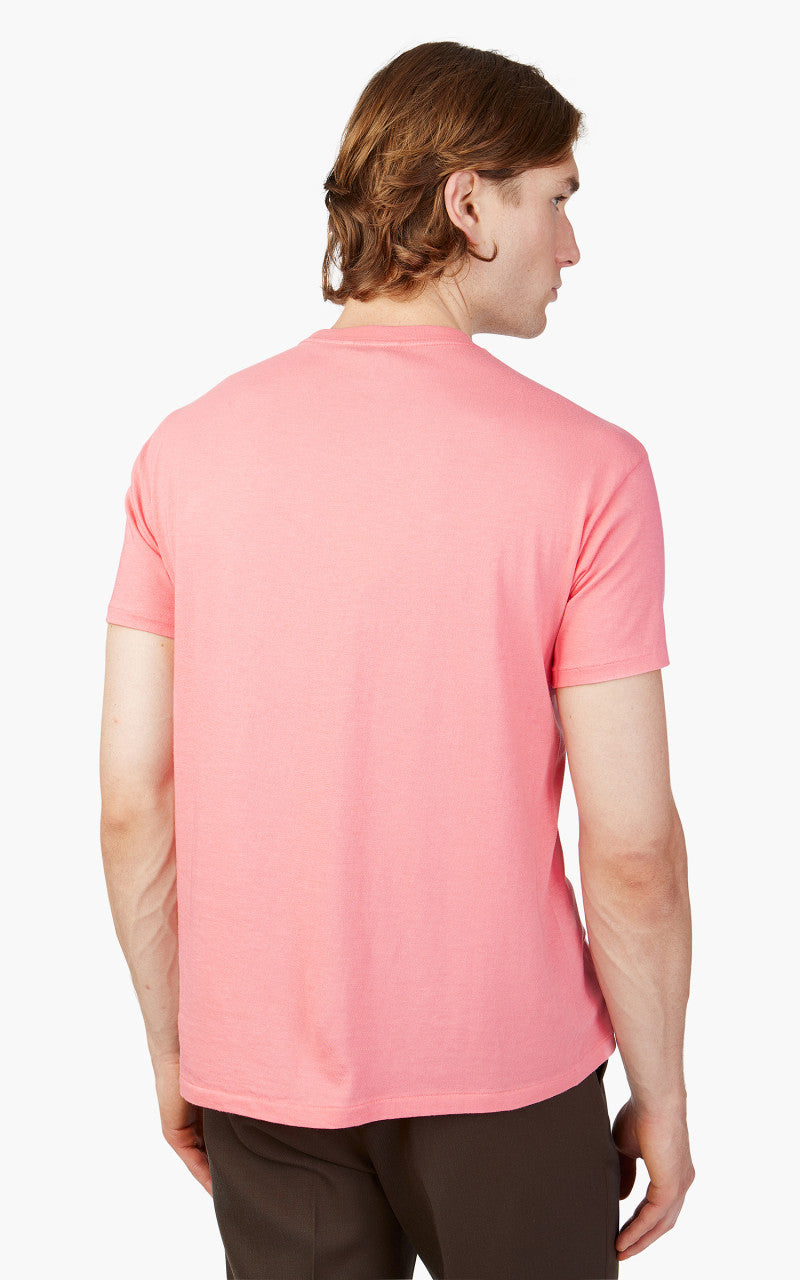 Auralee Seamless Crew Neck Tee Pink