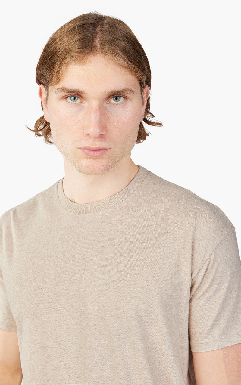 Auralee Seamless Crew Neck Tee Top Brown