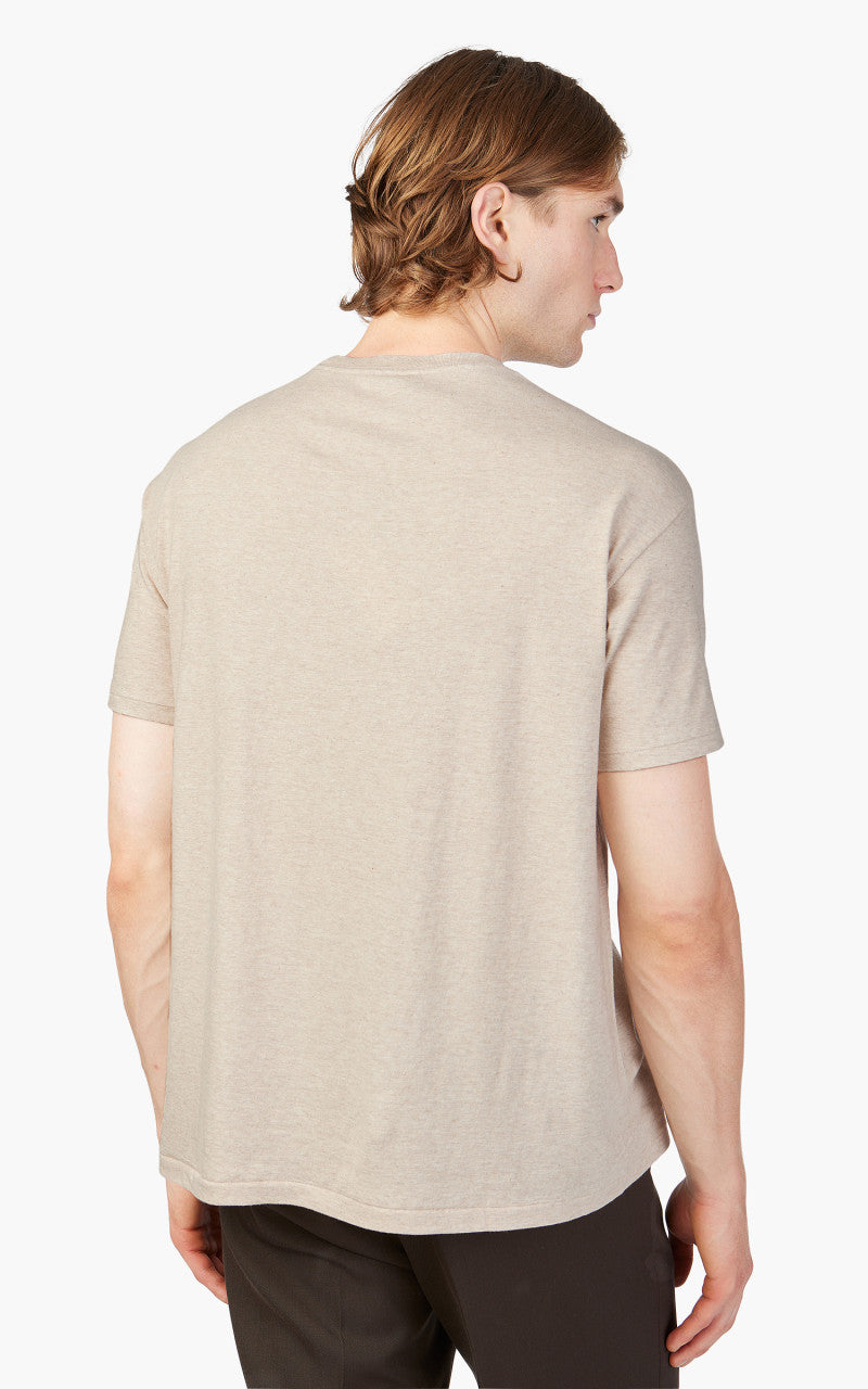 Auralee Seamless Crew Neck Tee Top Brown