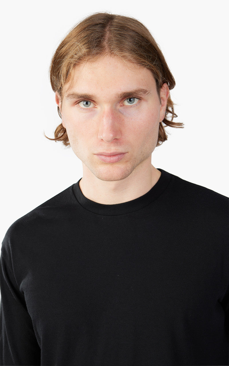 Auralee Seamless L/S Tee Black