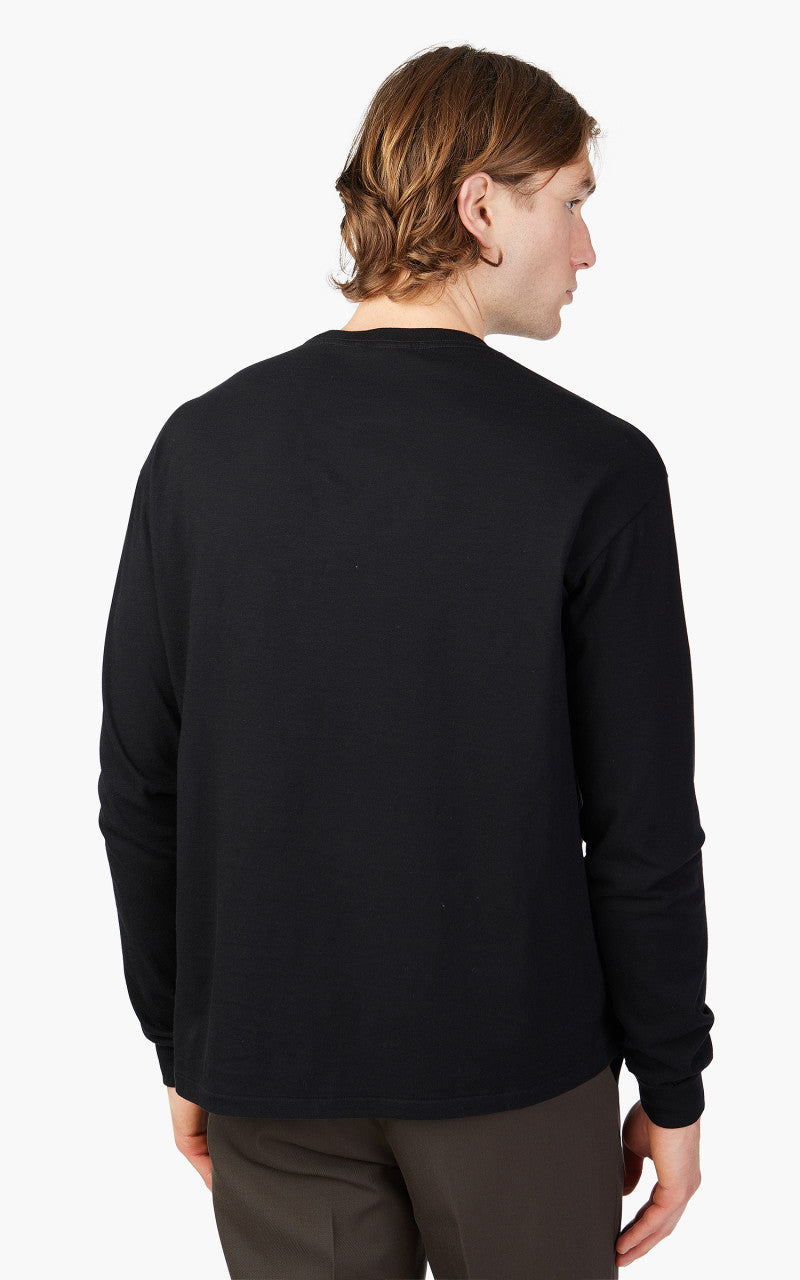 Auralee Seamless L/S Tee Black