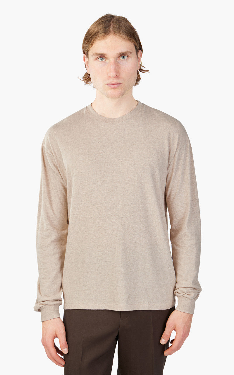 Auralee Seamless L/S Tee Top Brown