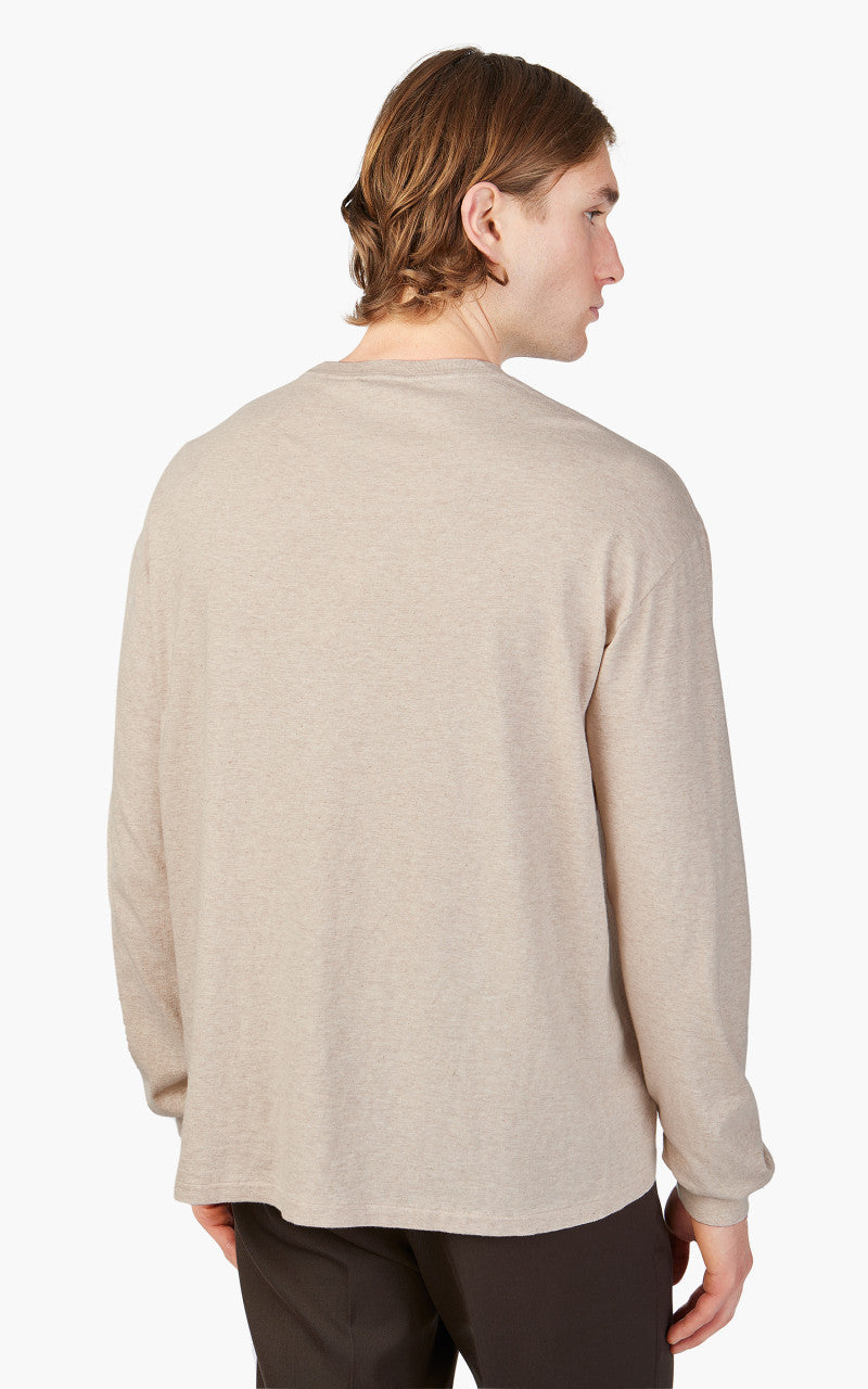 Auralee Seamless L/S Tee Top Brown