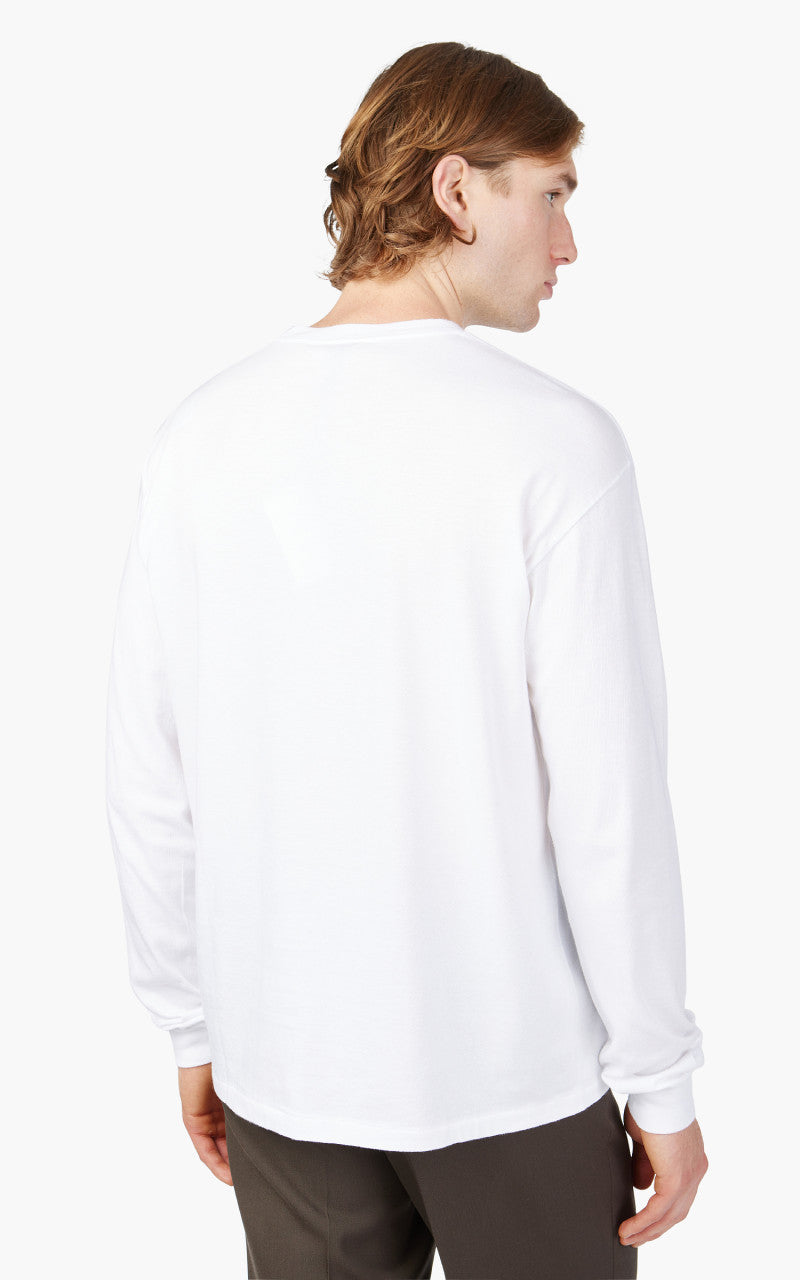 Auralee Seamless L/S Tee White