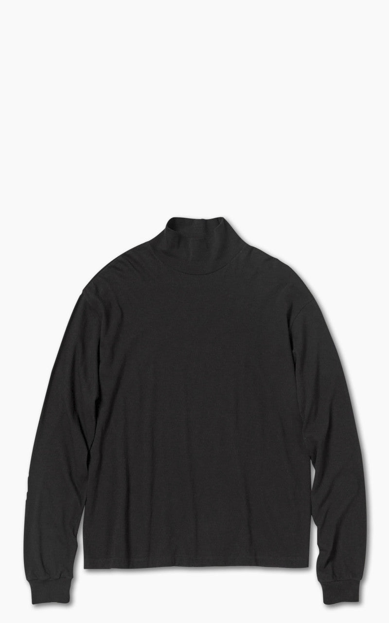Auralee Seamless Hi Neck L/S Tee Black