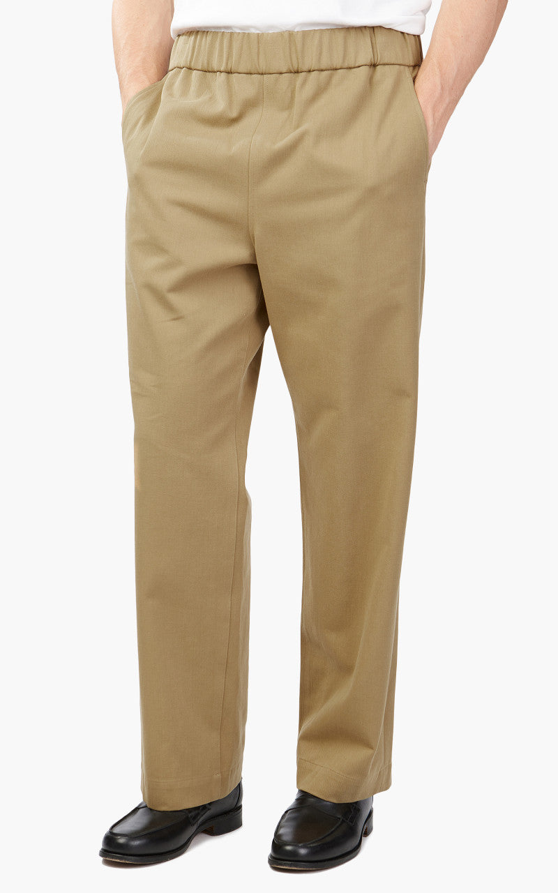 Auralee Washed Heavy Chino Easy Pants Light Brown