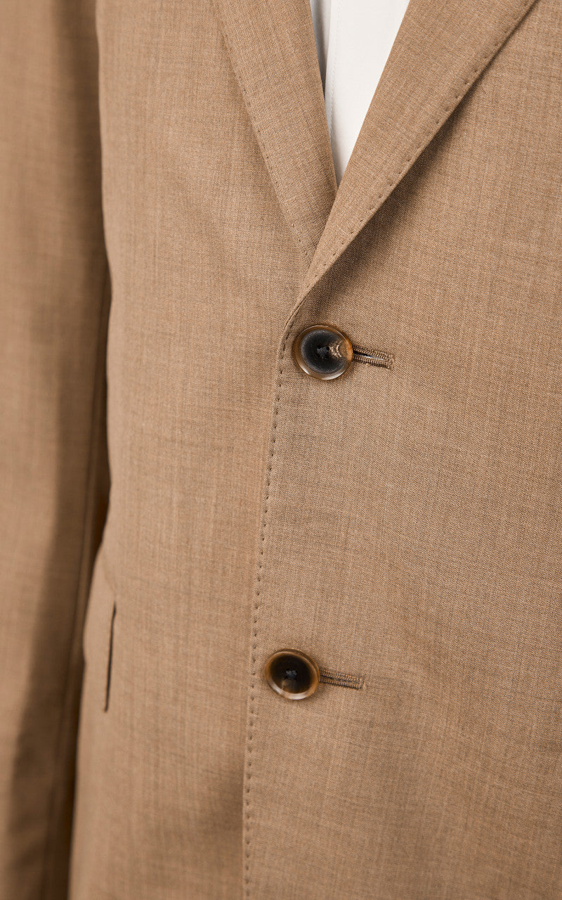 Auralee Super Fine Tropical Wool Jacket Top Brown