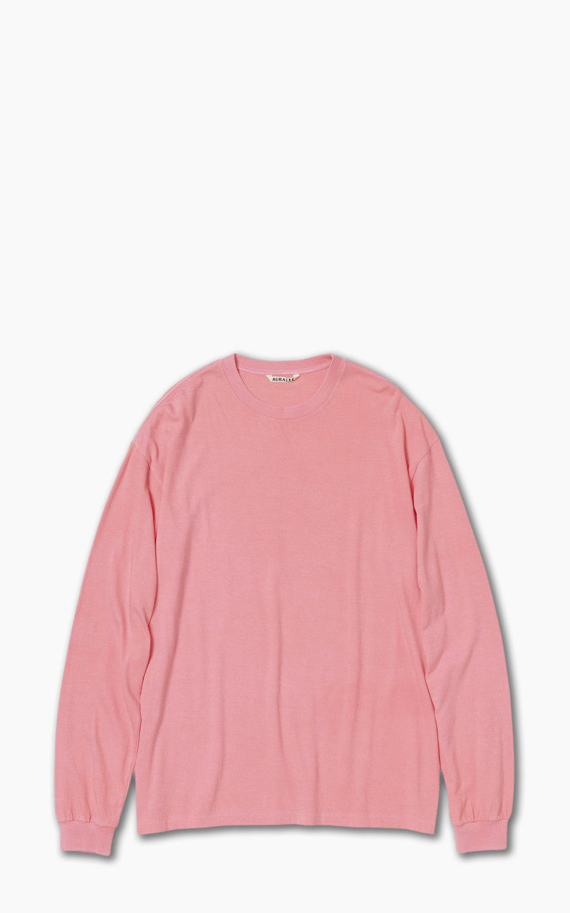 Auralee Seamless L/S Tee Pink