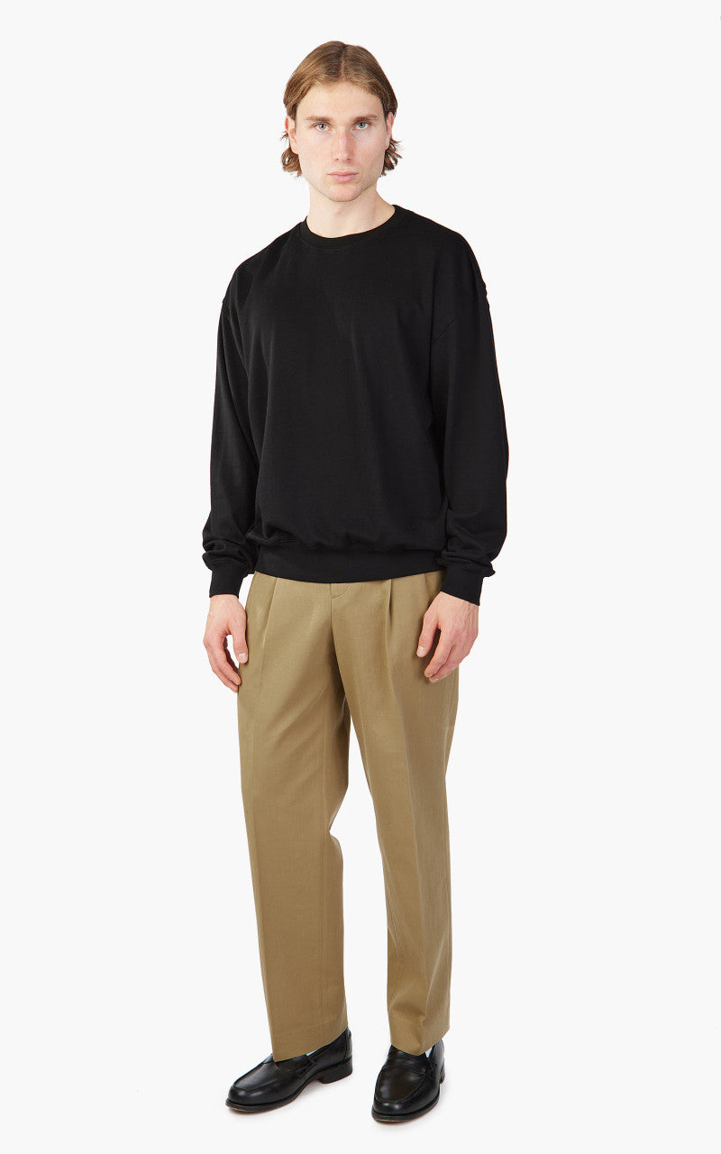 Auralee Super High Gauge Sweat Pullover Black