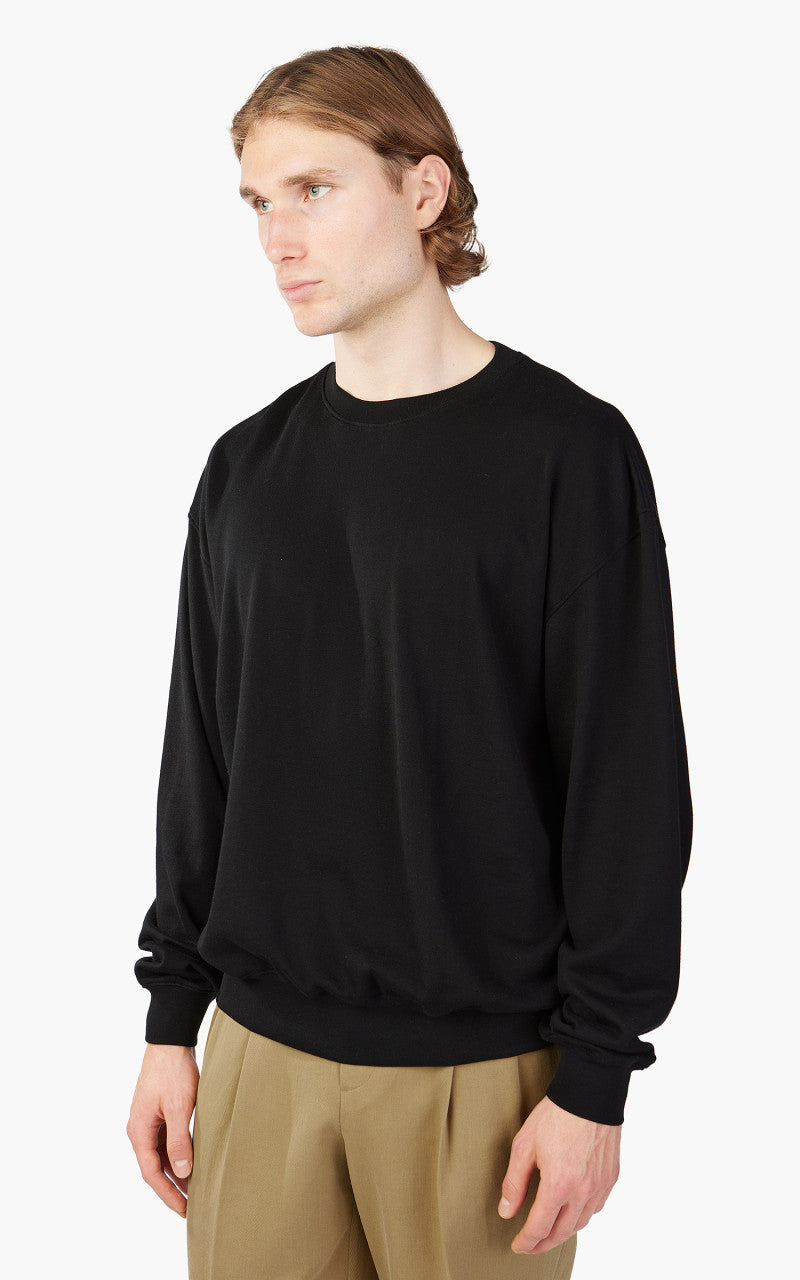 Auralee Super High Gauge Sweat Pullover Black