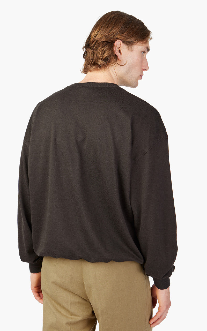 Auralee Super High Gauge Sweat Pullover Dark Brown