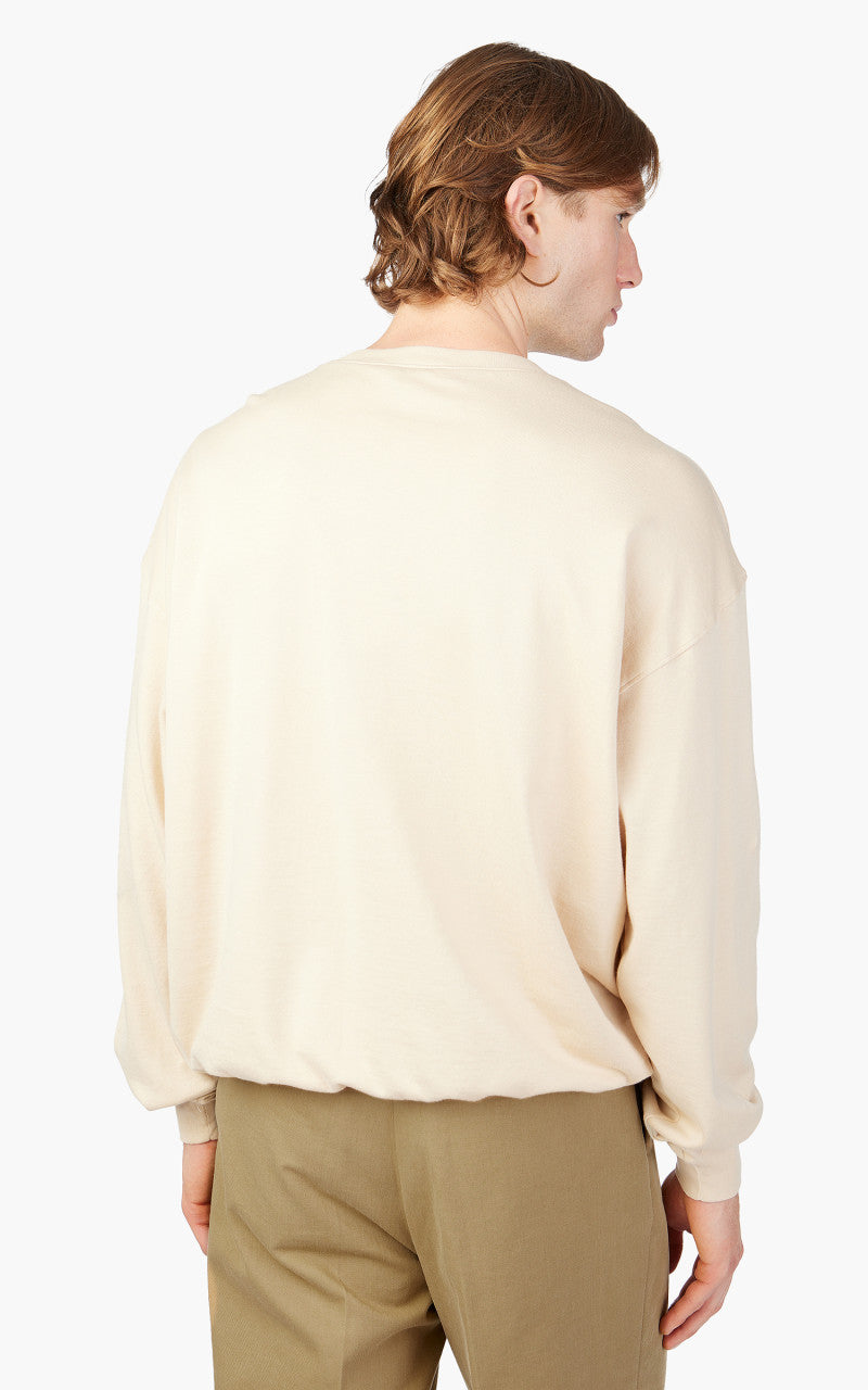 Auralee Super High Gauge Sweat Pullover Light Beige