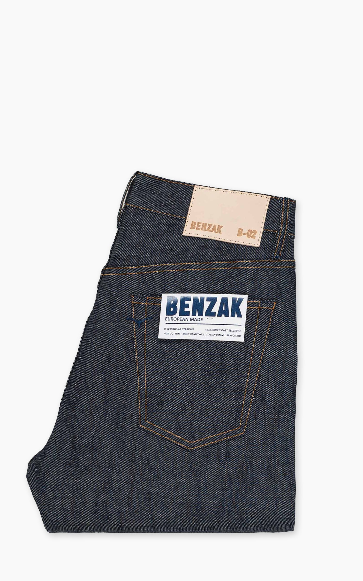 Benzak B-02 Regular Straight Green Cast Selvedge Indigo 14oz