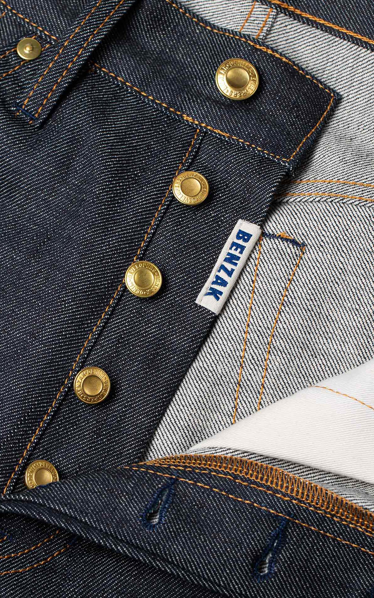 Benzak B-02 Regular Straight Green Cast Selvedge Indigo 14oz